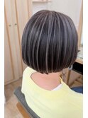 白髪ぼかしハイライト×黒髪からでもOK☆