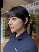 ハンサムショート顔まわりカットショートヘアショートボブ