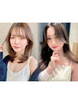前髪/顔周りのデザインで多彩なデザイン！韓国ボブやウルフカット。ショート/ボブでもデザイン豊富[仙台]