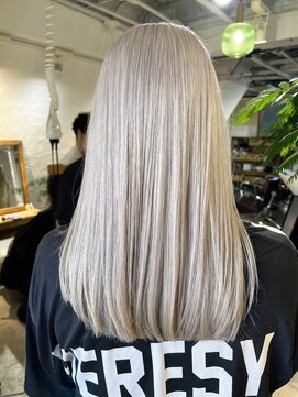 ロア インターナショナル 新宿店(LoA International) 【LoA】ダブルカラーケアブリーチホワイトベージュ白髪