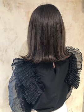 フリック 堺東店(FLICK) 外ハネボブ/オリーブグレー/イルミナカラー/堺東