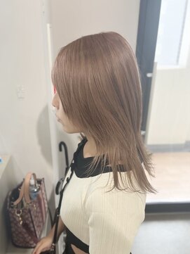 リグ 横浜(Lig.) ココアブラウンモーヴブラウンブリーチ＆ダブルカラーレイヤー