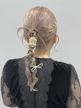 アリュア(Allure)の写真/【長野駅徒歩３分】お呼ばれ/結婚式/2次会/編み下ろしetc...セットの得意なStylistが丁寧に対応いたします*