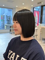 ニューヨークニューヨーク なんば道頓堀店(NYNY)&nbsp;切りっぱなしボブ　タッセルボブ　切りっぱなし
