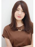 【添田】オフィスでも◎小顔な前髪似合わせカットフェザーロング
