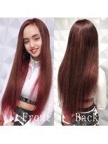 あるじゃんすー 横浜店 ガーリーレッド#シールエクステ#デザインカラー#エクステ#横浜