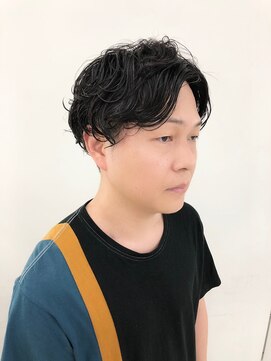 エンドリンク(endlink) センターパート×メンズパーマ