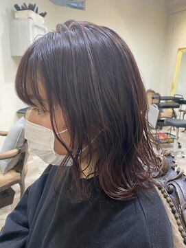 エル(EL by green) 《tomi》パープルレッド×ミディアムレイヤー