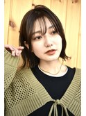 【buZonブゾン】シースルーバング×外ハネロブ