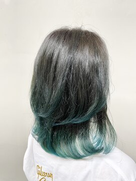 フェリア 松山(Feria) 【Feria 松山】グリーン裾カラー☆本宮