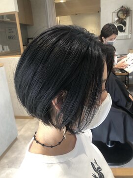 ヘアーサロン オレオ(OREO) 元住吉OREO ☆シンプルな大人のミニボブ☆首まわりスッキリ！！