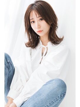 フレーム ヘア ルーム 天王寺駅前店(FRAME hair room) ナチュラルブラウン/くびれ巻き