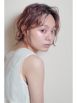 クシュ 所沢東口店(kusyu...) ペールベージュセクションカラーグラデーションカラー外ハネボブ