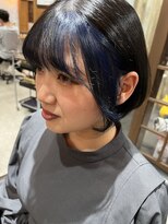 カフェアンドヘアサロン リバーブ(cafe&hair salon re:verb) ブルー系のインナーカラー☆