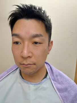 ヴェルデ シンバシ(VERDE SHINBASHI) 爽やかショートアップバングフェード ショート ビジネススタイル