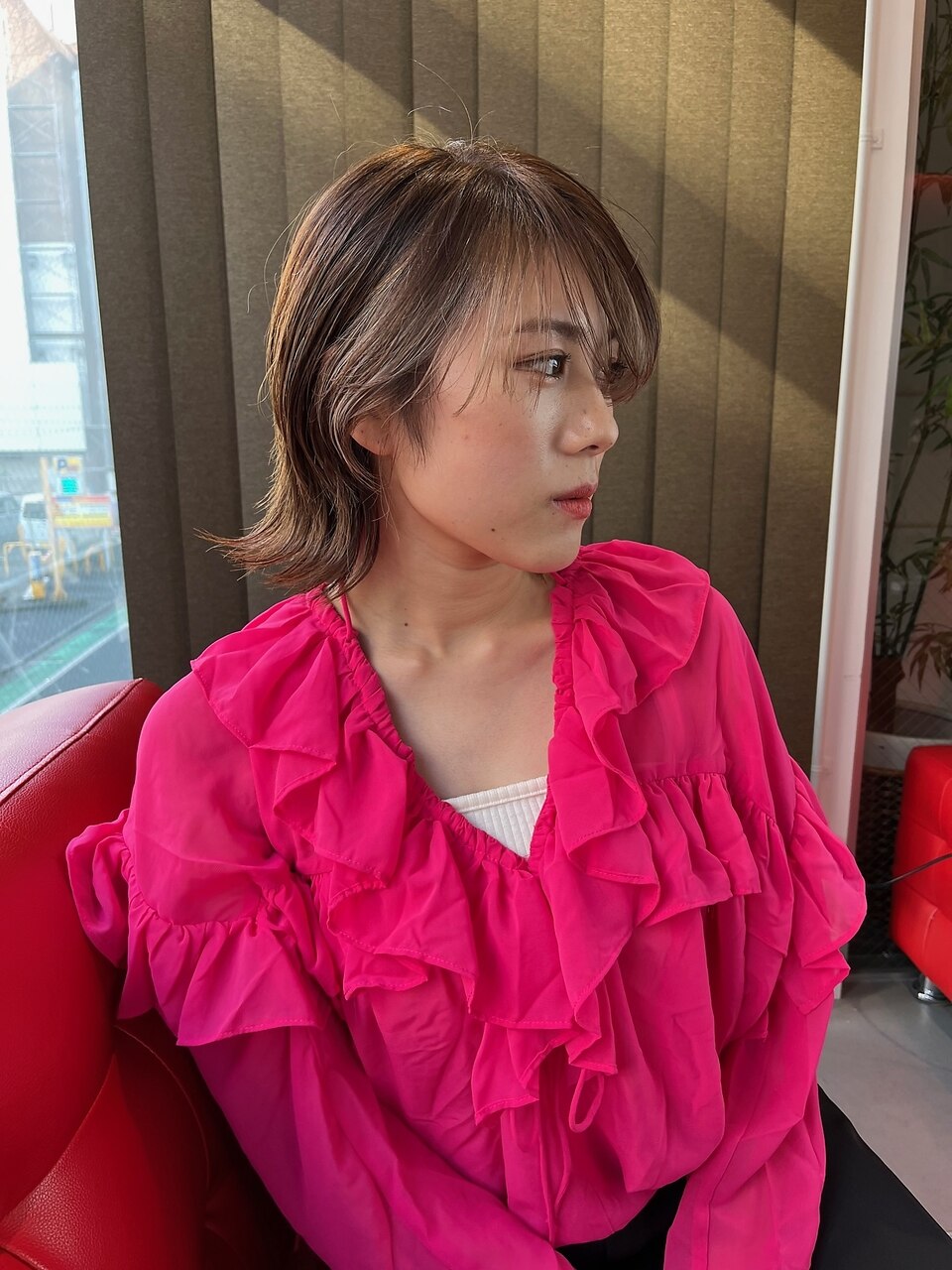 色持ちプレミアムカラー(ホームケアtr付)×カット￥14740