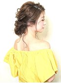 ラフ　ふわふわ　アップ　シニヨンアレンジ　ヘアセット　三鷹