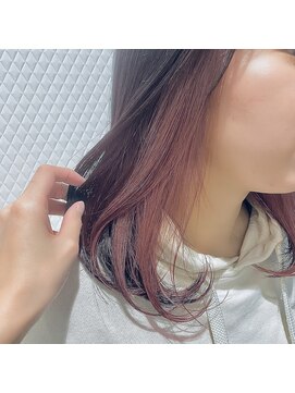 サロンドフィール 永山店(Salon de feel) #インナーカラー#くすみピンク#デザインカラー#ダブルカラー