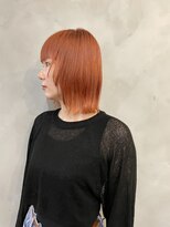 テテコケット(tete coquette) ストレートボブ×クリアオレンジ