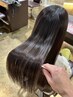 【美髪】髪質改善縮毛矯正+トリートメント+カット　22,000円