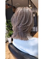 ハーツ(Heart's)&nbsp;白髪ぼかし脱白髪染め似合わせショートボブ40代50代60代♪