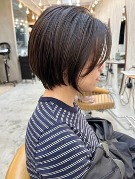 ロンドクロエ 横浜(Lond Chloe) 透明感無造作ボブ+ブリーチなし地毛風グレージュ/前髪[横浜]