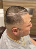 ノーセット！オシャレ度◎バリアートボウズスキンフェード