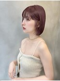顔周り前髪ボブレイヤーボブ顔まわり縮毛矯正haruhi
