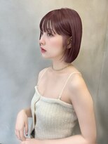 グロー 大宮(GLROW)&nbsp;顔周り前髪ボブレイヤーボブ顔まわり縮毛矯正haruhi