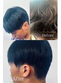ショートヘアも思い通りに縮毛矯正