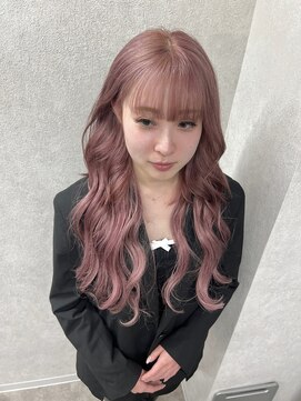 アドネ プライム(adne prime) ピンクカラー/ピンクベージュ/髪質改善カラー/ロングヘア