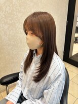 ミック ヘアアンドメイクアップ 直江津店(miq Hair&Make up)&nbsp;顔周りレイヤー