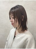 レイヤー小顔カットグレージュカラー