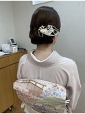 着付け 訪問着 着物 ヘアアレンジ
