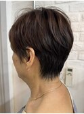 60代70代◎上品マダムショート丸みボリューム