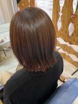 サンタフェ 柳津店(Santa'Fe)&nbsp;Santa'Fe式脱白髪染め白髪ぼかしカラー/レイヤーボブ/小顔カット