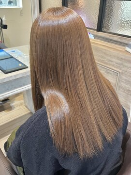 ジャストビューティマカロン 上大岡(Just Beauty macaron) 【 nagi 】ブリーチなしダブルカラー/ベージュカラー