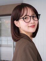 ガーデンヨコハマエスト(GARDEN YOKOHAMA est) ボブ シースルーバング 暗めカラー ワンカール 髪質改善 艶