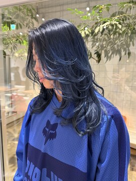 ローエ バイ デコ(Rohe by DECO) 【廣川】ブルーグラデーションカラー/海外レイヤー/ネイビー