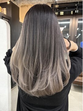 キラ 渋谷(KILLA) エアタッチバレイヤージュ/ダブルカラー/白髪ぼかし/担当小林完