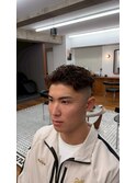 表参道駅MEN’S/ニュアンスパーマ/刈り上げセンターパート