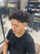 ソレイユ バイ アルフレッド(SOLEIL by alfRed)&nbsp;スパイキーショート×ピンパーマ　#天白区#塩釜口#メンズパーマ