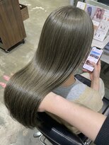 エレナ 那覇 新都心(Helena) 髪質改善オリーブグレージュ艶ロング