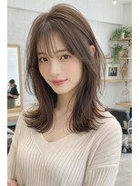 ノイエ 原宿 北参道(NoIE) ハッシュカットシースルーバングフレンチバングレイヤーカット