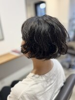 ハル ヘアラボ(HARU hair labo)&nbsp;【くせ毛活かし】　丸くなるくせ毛を　フレンチボブに