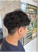 無造作シャドウパーマ