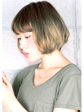 ヘアサロン ガリカ 表参道(hair salon Gallica) ☆ マットグレージュ × 無造作  ☆ パリジェンヌ風ＢＯＢ ☆