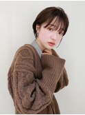 耳掛けショートボブ　うざバング