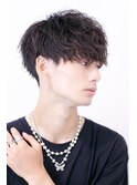 無造作前下がりマッシュ