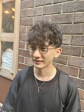 ニット 銀座(knit) メンズパーマ【knit 銀座　荒柄ノエル】